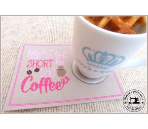 ITH - Mug Rugs - Coffee Addicted